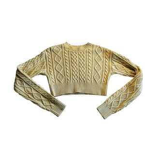 Cable Knit Cream Sweater